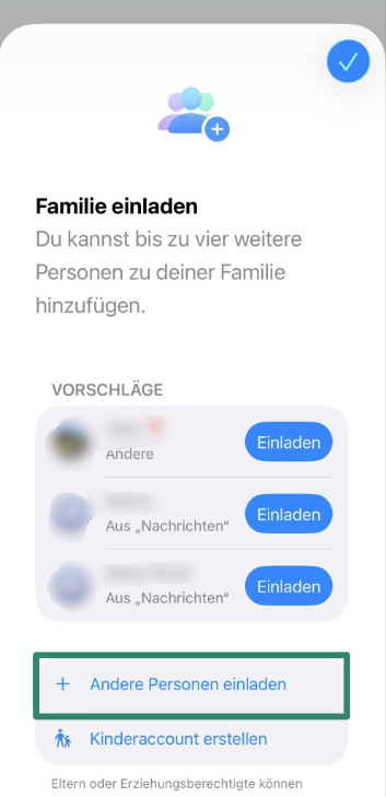 iOS screen showing Invite Others option.