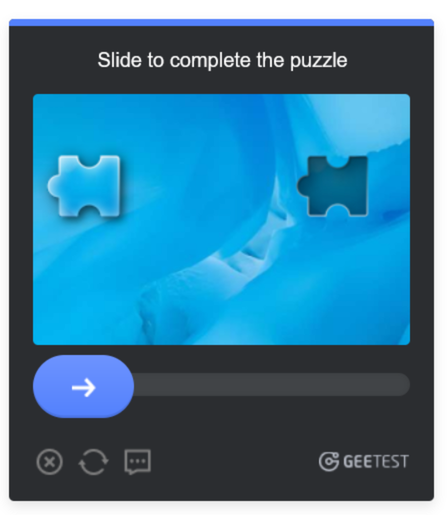 An example of a puzzle-based CAPTCHA.