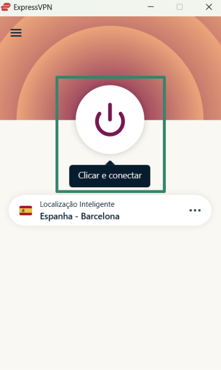 Connecting to ExpressVPN on Windows.