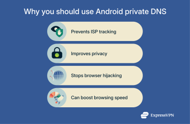 A list of reasons to use private DNS on Android.