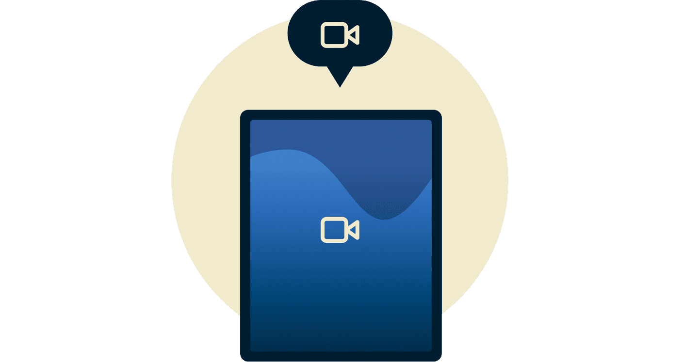 ikona wideo na urządzeniu iPad