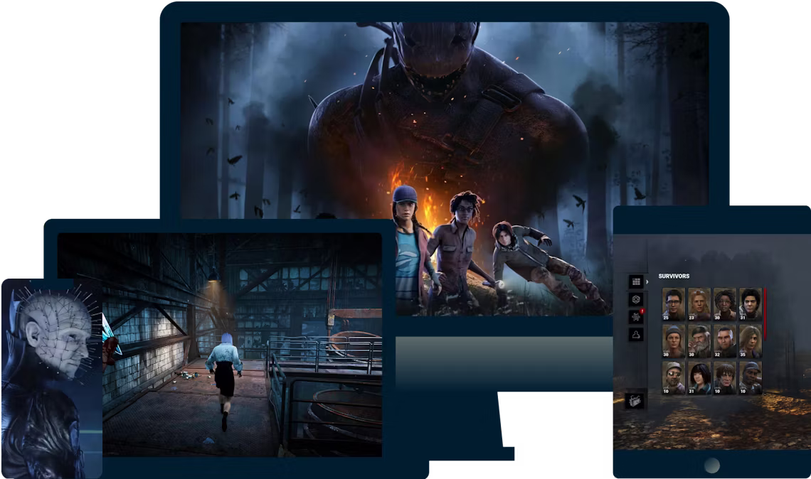 호환 기기의 Dead by Daylight 게임플레이