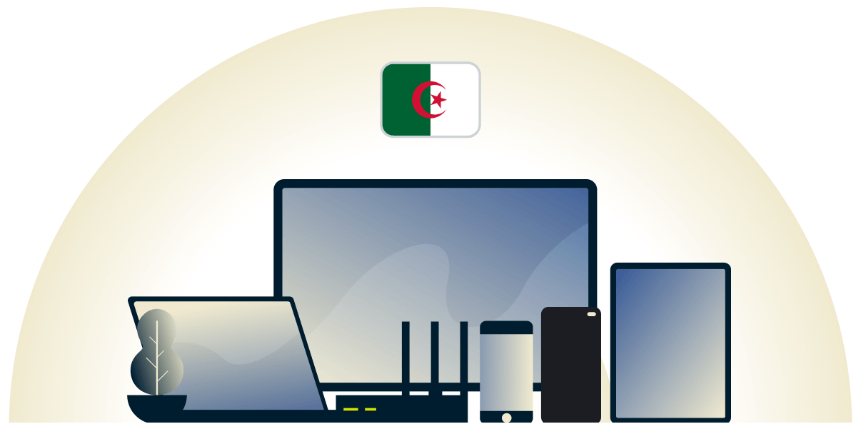 Algerien-VPN, das zahlreiche Geräte schützt