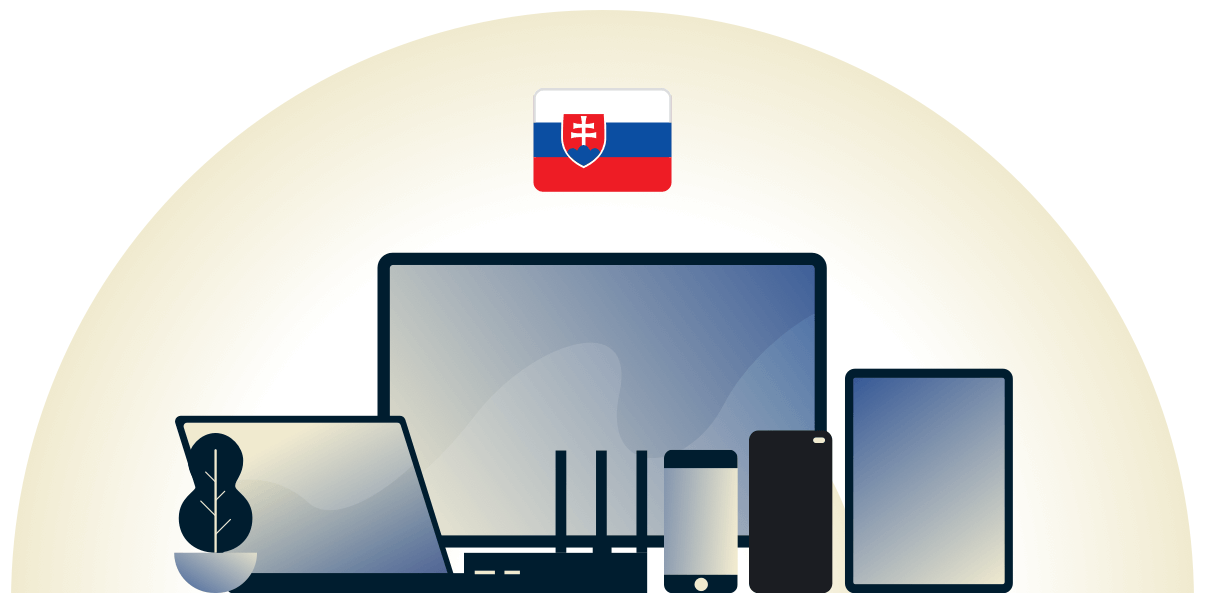 Slovakiskt VPN skyddar en mängd olika enheter.