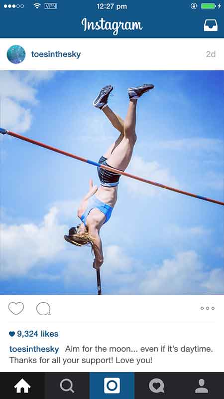 pole vaulter at worlds