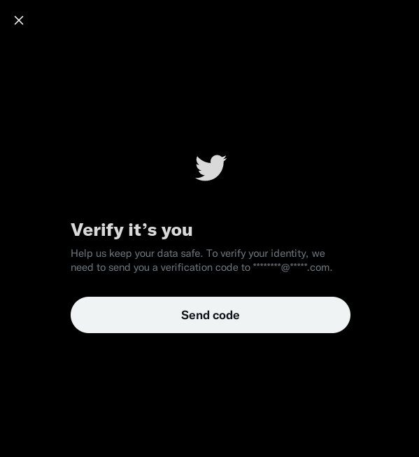 Verify your Twitter account email.